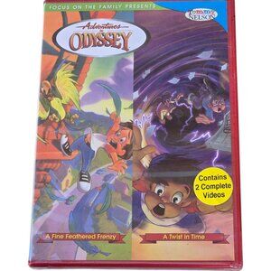 Adventures In Odyssey DVD A Fine Feathered Frenzy and Twist In Time SEALED 2001